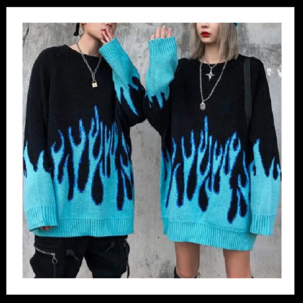 Harajuku Flame Sweater