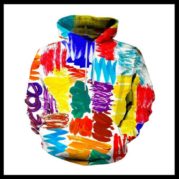 Graphic Paint Splotch Hoodie